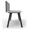 Deluxe Infinity 1 PERSON WORKSTATION Eternity Leg Single-Sided With Screen