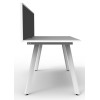 Deluxe Infinity 1 PERSON WORKSTATION Eternity Leg Single-Sided With Screen