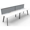 Deluxe Infinity 2 PERSON WORKSTATION Eternity Leg Single-Sided With Screen