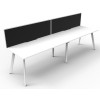 Deluxe Infinity 2 PERSON WORKSTATION Eternity Leg Single-Sided With Screen