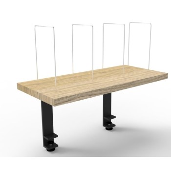 Deluxe Infinity Clamp Mounted Desk Shelf