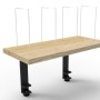 Deluxe Infinity Clamp Mounted Desk Shelf