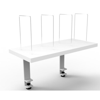Deluxe Infinity Clamp Mounted Desk Shelf