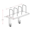Deluxe Infinity Clamp Mounted Desk Shelf