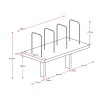 Deluxe Infinity Desk Mounted Shelf