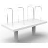 Deluxe Infinity Desk Mounted Shelf