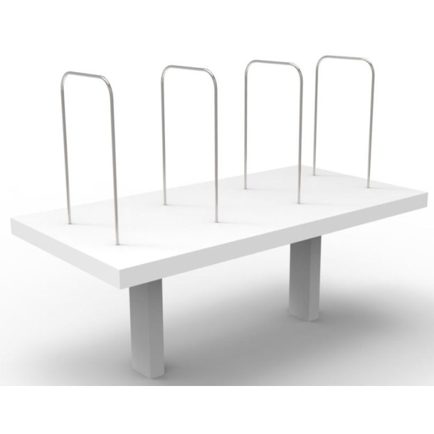 Deluxe Infinity Desk Mounted Shelf