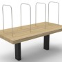 Deluxe Infinity Desk Mounted Shelf