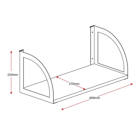 Deluxe Infinity Screen Hung Shelf