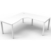 Deluxe Infinity 1 PERSON CORNER WORKSTATION Profile Leg 