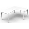Deluxe Infinity 1 PERSON CORNER WORKSTATION Profile Leg 