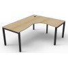 Deluxe Infinity 1 PERSON CORNER WORKSTATION Profile Leg 