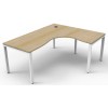 Deluxe Infinity 1 PERSON CORNER WORKSTATION Profile Leg 