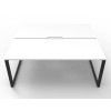 Deluxe Infinity 2 PERSON WORKSTATION Loop Leg Double-Sided No Screen