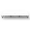 Deluxe Infinity 6 PERSON WORKSTATION Loop Leg Double-Sided No Screen
