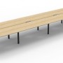 Deluxe Infinity 8 PERSON WORKSTATION Loop Leg Double-Sided No Screen
