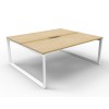 Deluxe Infinity 2 PERSON WORKSTATION Loop Leg Double-Sided No Screen