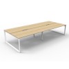 Deluxe Infinity 4 PERSON WORKSTATION Loop Leg Double-Sided No Screen