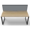 Deluxe Infinity 1 PERSON WORKSTATION Loop Leg Single-Sided With Screen