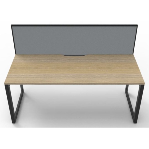 Deluxe Infinity 1 PERSON WORKSTATION Loop Leg Single-Sided With Screen
