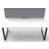 Deluxe Infinity 1 PERSON WORKSTATION Loop Leg Single-Sided With Screen