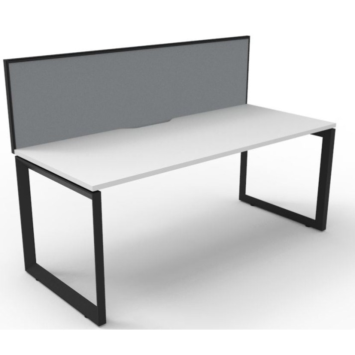 Deluxe Infinity 1 PERSON WORKSTATION Loop Leg Single-Sided With Screen