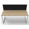 Deluxe Infinity 1 PERSON WORKSTATION Loop Leg Single-Sided With Screen
