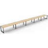 Deluxe Infinity 5 PERSON WORKSTATION Loop Leg Single-Sided No Screen