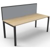 Deluxe Infinity 1 PERSON WORKSTATION Profile Leg Single-Sided With Screen