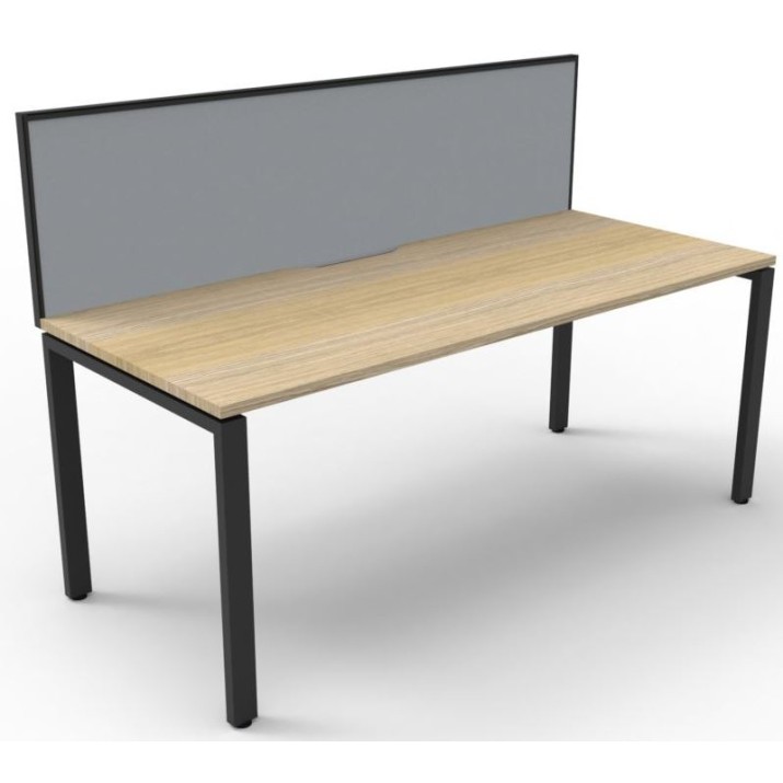Deluxe Infinity 1 PERSON WORKSTATION Profile Leg Single-Sided With Screen