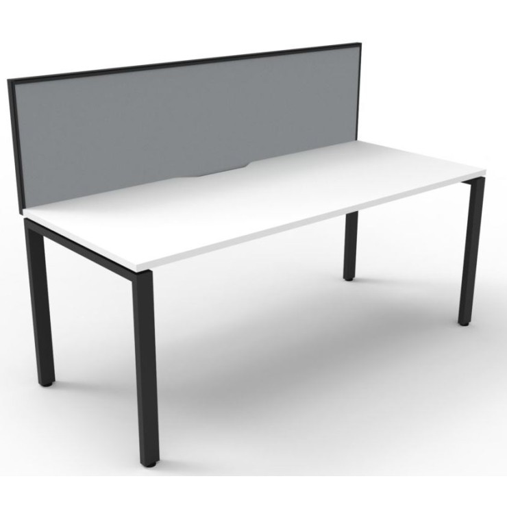 Deluxe Infinity 1 PERSON WORKSTATION Profile Leg Single-Sided With Screen