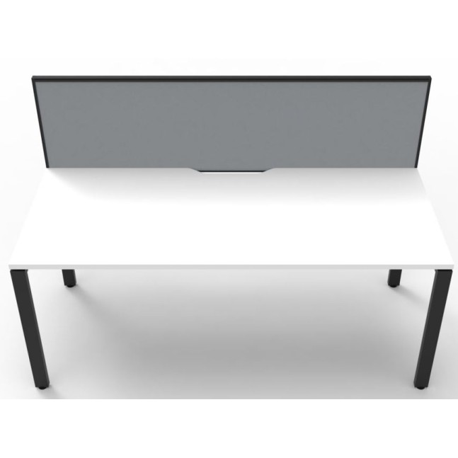 Deluxe Infinity 1 PERSON WORKSTATION Profile Leg Single-Sided With Screen