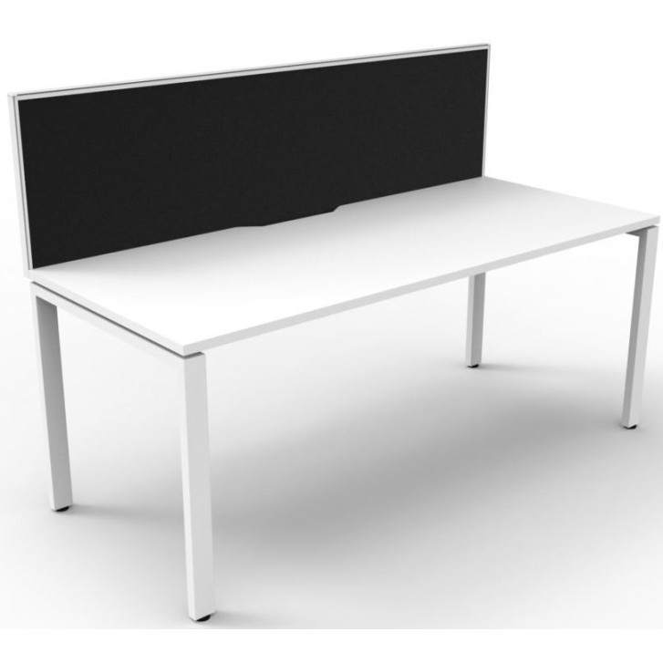 Deluxe Infinity 1 PERSON WORKSTATION Profile Leg Single-Sided With Screen