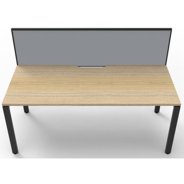 Deluxe Infinity 1 PERSON WORKSTATION Profile Leg Single-Sided With Screen