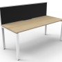 Deluxe Infinity 1 PERSON WORKSTATION Profile Leg Single-Sided With Screen