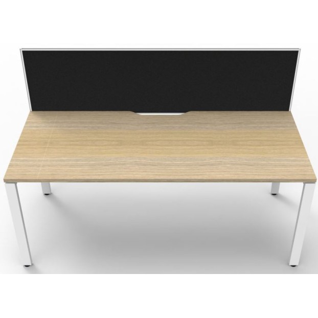 Deluxe Infinity 1 PERSON WORKSTATION Profile Leg Single-Sided With Screen