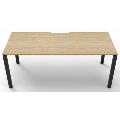 Deluxe Infinity 1 PERSON WORKSTATION Profile Leg Single-Sided No Screen