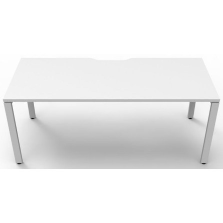 Deluxe Infinity 1 PERSON WORKSTATION Profile Leg Single-Sided No Screen