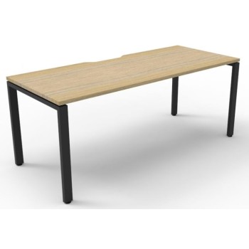 Deluxe Infinity 1 PERSON WORKSTATION Profile Leg Single-Sided No Screen