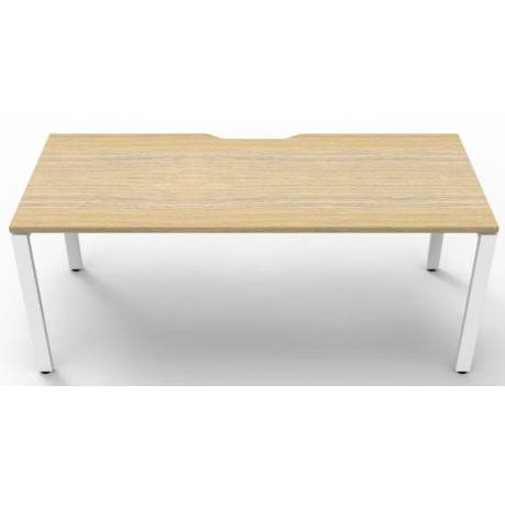 Deluxe Infinity 1 PERSON WORKSTATION Profile Leg Single-Sided No Screen