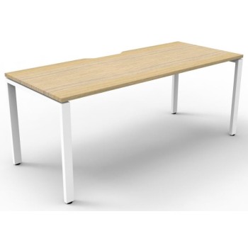 Deluxe Infinity 1 PERSON WORKSTATION Profile Leg Single-Sided No Screen
