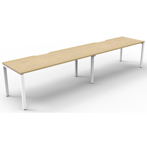 Deluxe Infinity 2 PERSON WORKSTATION Profile Leg Single-Sided No Screen