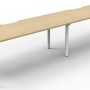 Deluxe Infinity 2 PERSON WORKSTATION Profile Leg Single-Sided No Screen