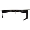 Rapid Span Corner Workstation - White Top with Choice of Bases
