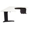 Rapid Span Corner Workstation - White Top with Choice of Bases